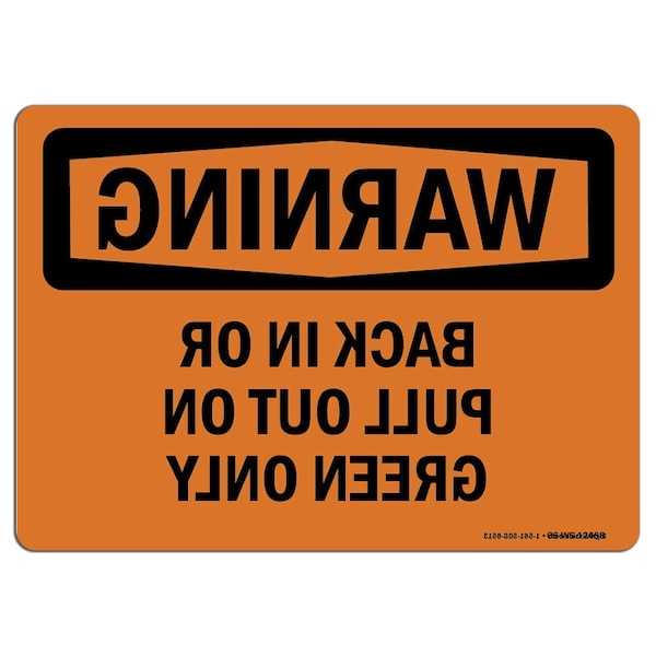 OSHA WARNING, 18" Width, Aluminum, 18" W, 24" L, Landscape, OS-WS-A-1824-L-12468